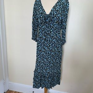 Zara Floral Midi Dress